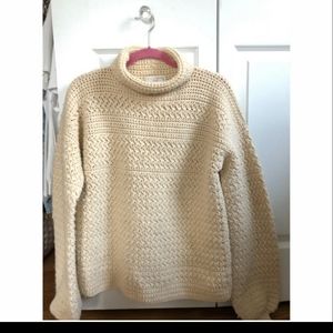 chunky cable knit sweater